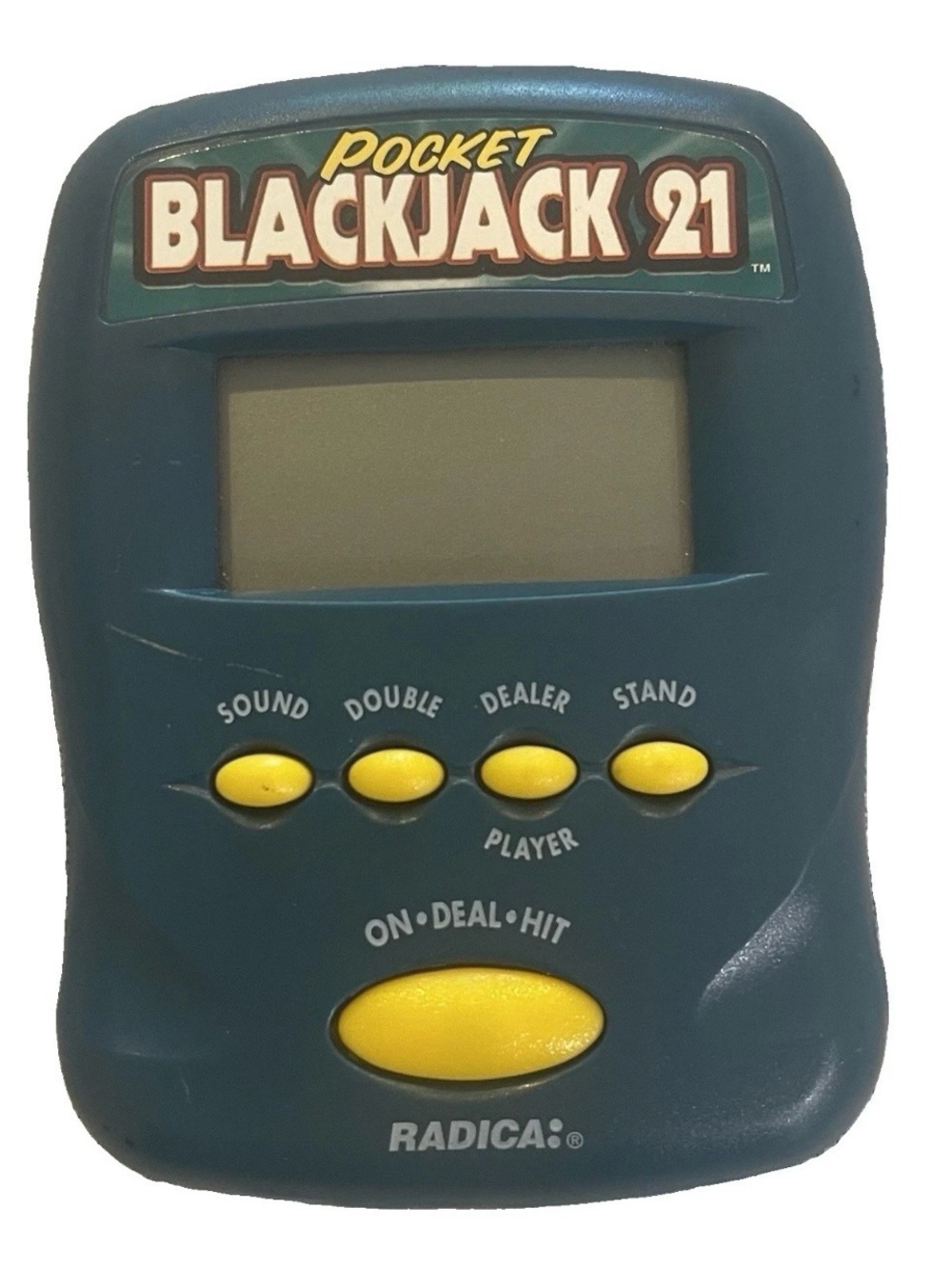 Vintage 1997 Radica Pocket Blackjack 21 Handheld Electronic Game Tested